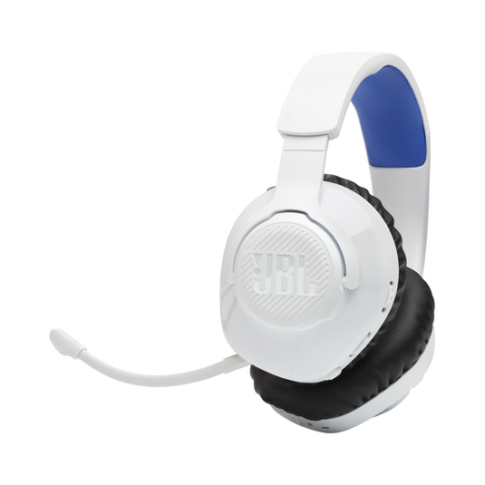 JBL Quantum 360P Console Wireless - White - Wireless over-ear console gaming headset with detachable boom mic - Hero image number null