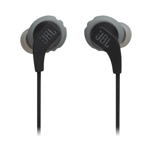 JBL Endurance RUNBT - Black - Sweatproof Wireless In-Ear Sport Headphones - Front image number null