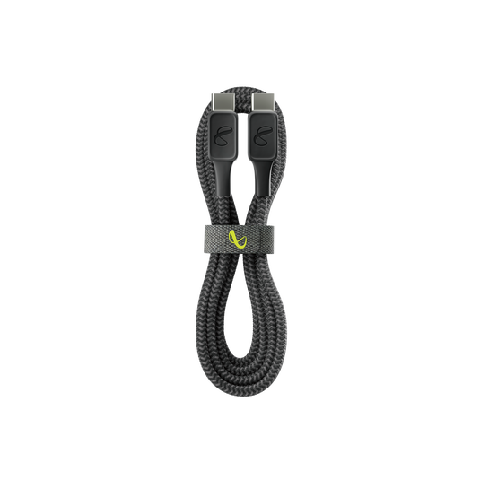 InstantConnect USB-C to USB-C - Black - 100W PD ultra-fast charging cable for USB-C device - Detailshot 1 image number null