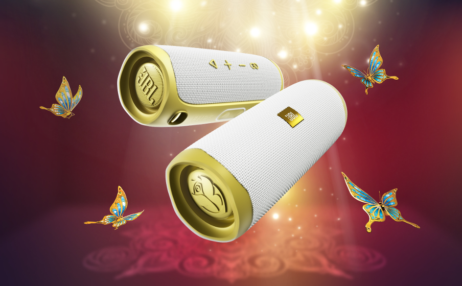 JBL Flip 5 Tomorrowland Edition | Tragbarer wasserdichter Lautsprecher