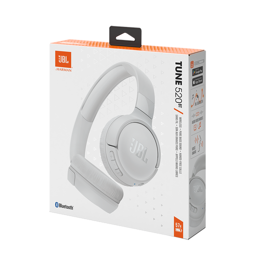 JBL Tune 520BT - White - Wireless on-ear headphones - Detailshot 10 image number null