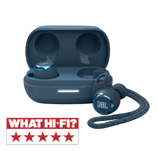 JBL Reflect Flow Pro - Blue - Waterproof true wireless Noise Cancelling active sport earbuds - Hero image number null