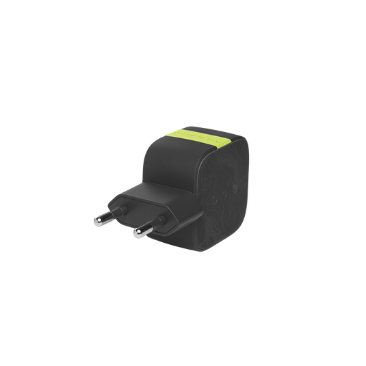 InstantCharger 30W 2 USB - Black - Compact USB-C and USB-A PD charger - Detailshot 1 image number null