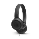 JBL Tune 500 - Black - Wired on-ear headphones - Hero