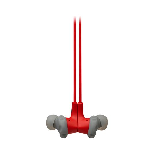 JBL Endurance RUNBT - Red - Sweatproof Wireless In-Ear Sport Headphones - Detailshot 3 image number null