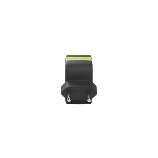InstantCharger 30W 2 USB - Black - Compact USB-C and USB-A PD charger - Front image number null