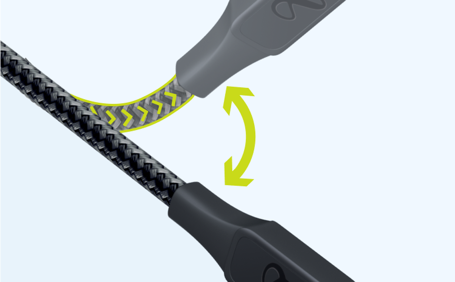 InstantConnect USB-A to Lightning Entwickelt, um lange zu halten, mit einer Lebensdauer von 35.000 Biegungen - Image