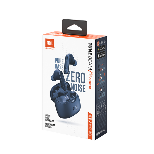 JBL Tune Beam - Blue - True wireless Noise Cancelling earbuds - Detailshot 10 image number null