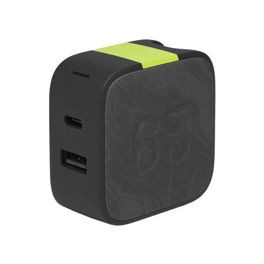 InstantCharger 65W 2 USB - Black - Powerful USB-C and USB-A GaN PD charger - Detailshot 3 image number null